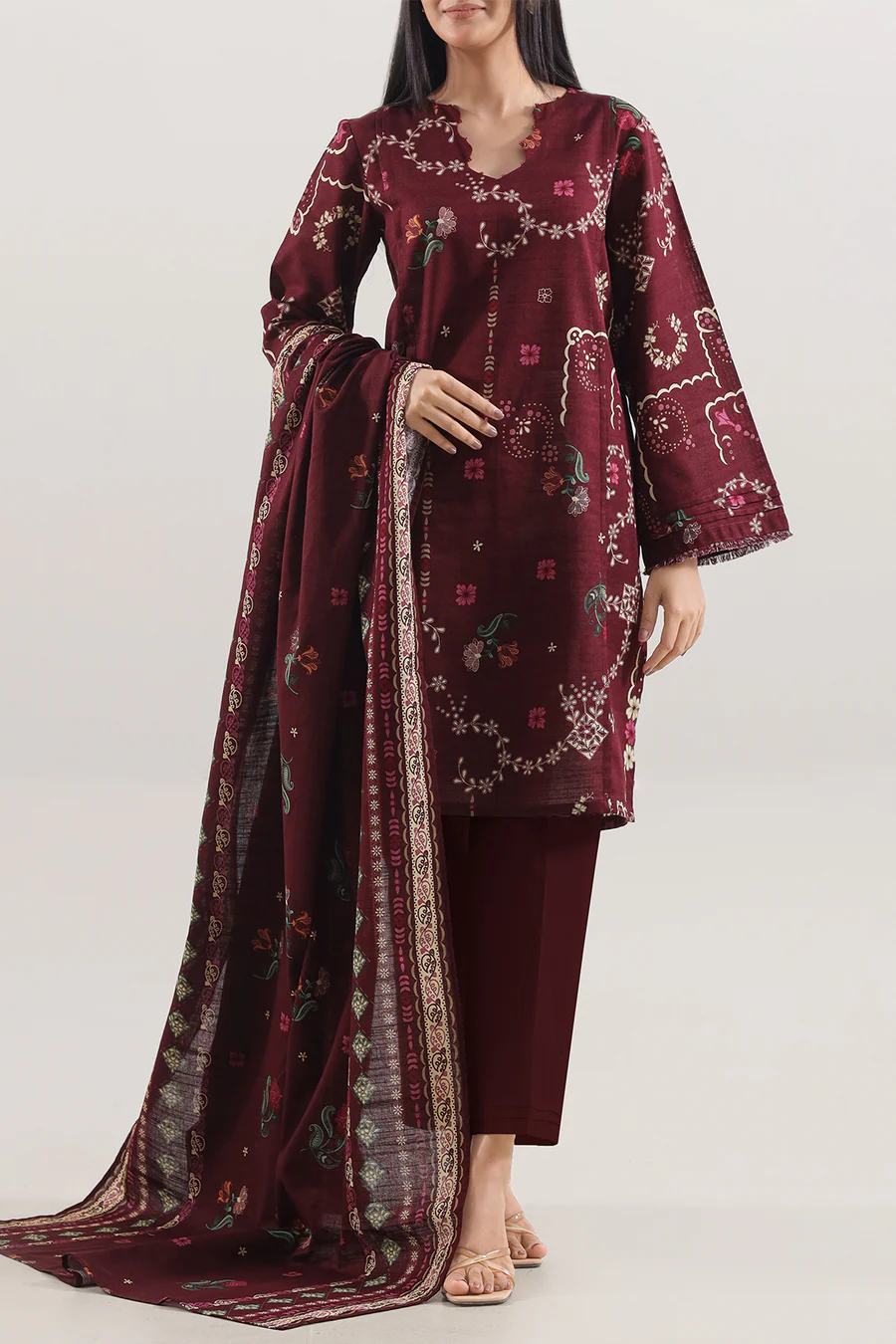 Saya Premium Unstitched Printed Lawn 3 Piece U01-25664-06B