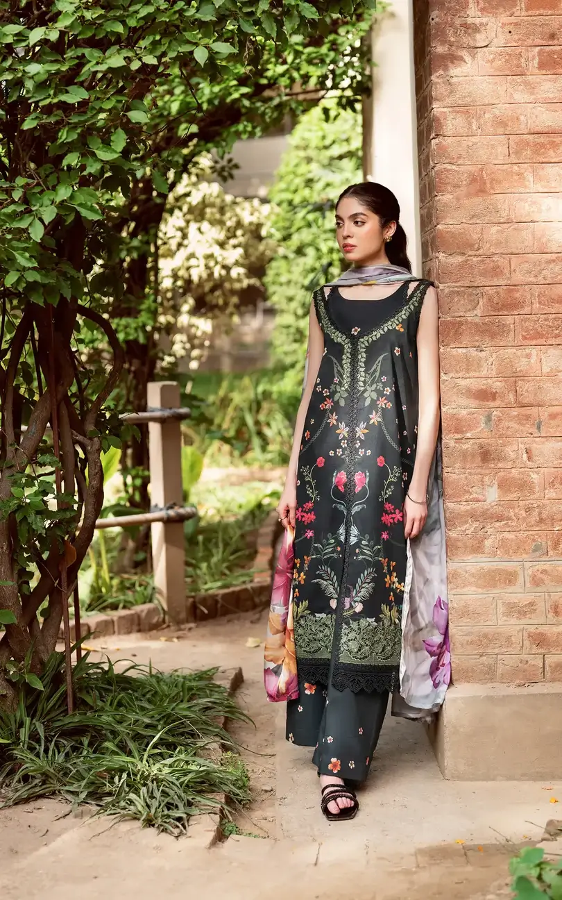 Asfa & Nabeel Premium 3-Piece Printed Lawn Suit Elysian YKL25-05