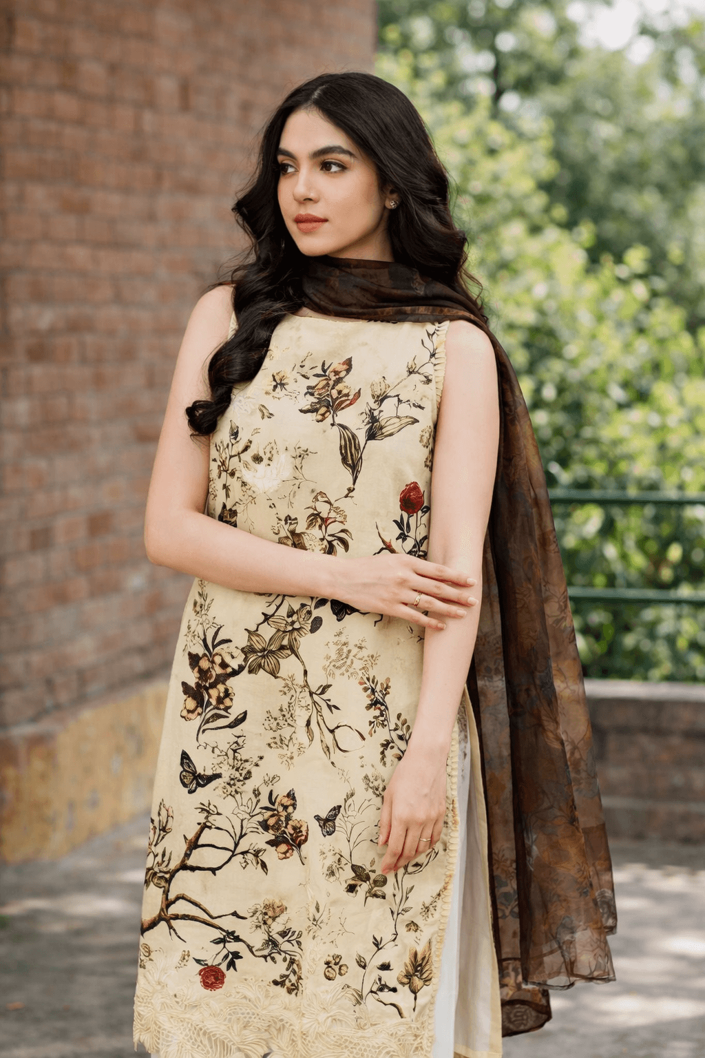 Asfa & Nabeel Premium 3-Piece Printed Lawn Suit Meadow Bloom YKL25-01